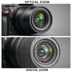 تفاوت زوم اپتیکال (Optical) و دیجیتال (Digital) در دوربین‌ها